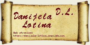 Danijela Lotina vizit kartica